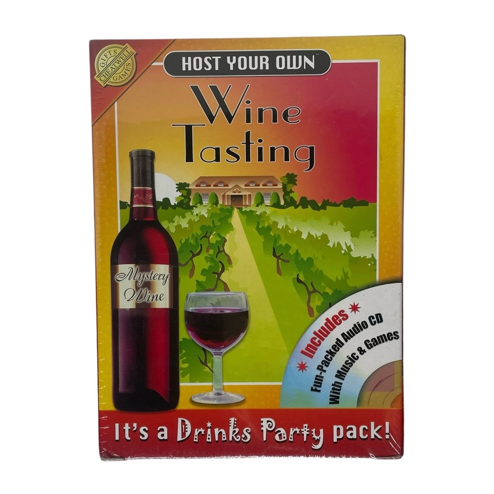 NEW Vintage Host Your Own Wine Tasting Party Complete Cheatwell Games Adult Gift